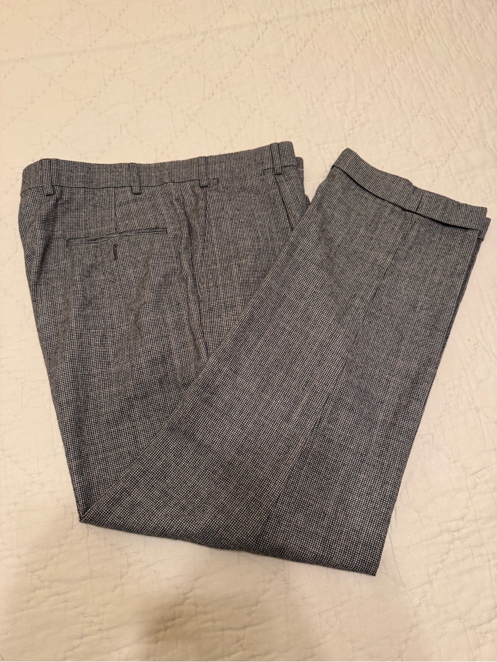 Hart Schaffner Marx Gray 100% wool Dress Pants